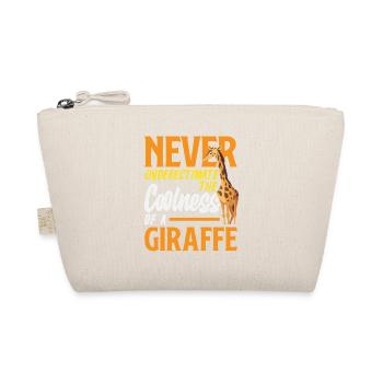 Unterschätze nie die Coolness Giraffe - Bio-Täschchen - Natur - Vorne