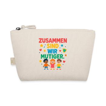 Together we are more courageous - Organic Pouch - nature - Front