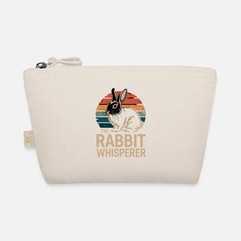  The Rabbit Whisperer Hasen Flüsterer Kaninchen - Bio-Täschchen - Natur