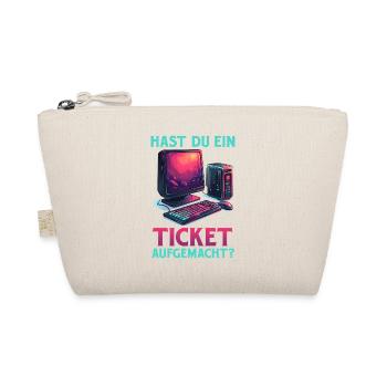 Support informatique AVEZ-VOUS OUVERT UN TICKET ? DRÔLE - Trousse biologique - nature - Devant