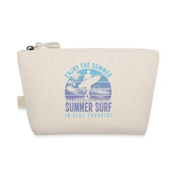 Enjoy the Summer Summer Surf In Blue Paradise - Organic Pouch - nature - Front