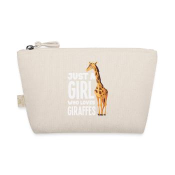 Juste une fille qui aime les girafes - Trousse biologique - nature - Devant