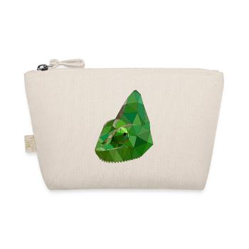 Art géométrique caméléon low poly - Trousse biologique - nature - Devant