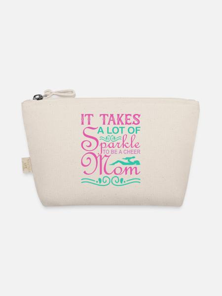 Es braucht Funkel, um ein Cheer Mom-Shirt zu sein - Bio-Täschchen - Natur - Vorne
