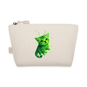 Alien Cat - Bio-Täschchen - Natur - Vorne