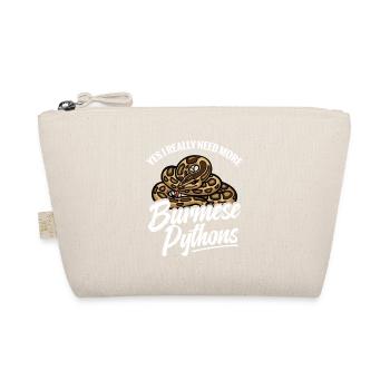 Python Lover Snake Mom Terrarium Reptile Dad - Organic Pouch - nature - Front
