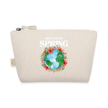 First Day Of Spring Happy Easter Ostara - Organic Pouch - nature - Front
