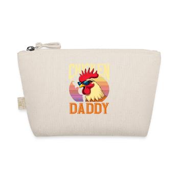 Chicken Daddy Cool Retro Dad - Organic Pouch - nature - Front