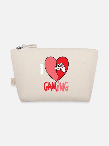 I LOVE GAMING - Bio-Täschchen - Natur - Vorne
