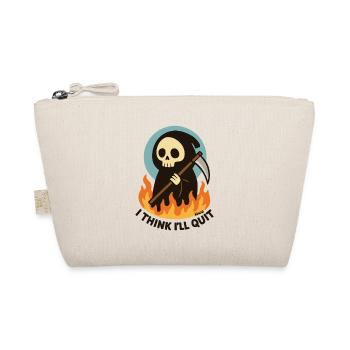 Grim Reaper in Flames Quit Text - Organic Pouch - nature - Front