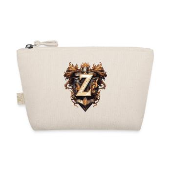 Z Letter Name Crown - Organic Pouch - nature - Front