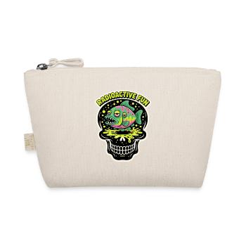 Radioactive Fish Skull Neon Print - Organic Pouch - nature - Front