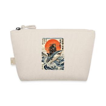Ninja Cat, Japanese Warrior & Fighter, Shark - Organic Pouch - nature - Front