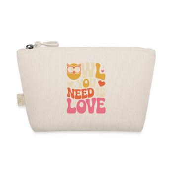 Owl Owl You Need Is Love Owl Love Valentine's Day - Organic Pouch - nature - Front