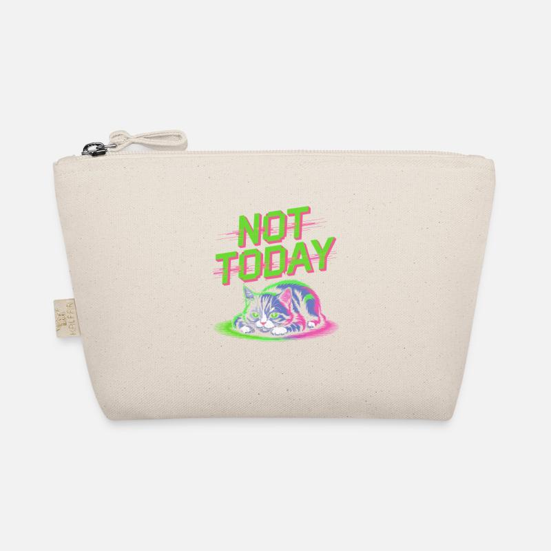 Cat Saying Not Today Office Cat Home Office Cat Organic Pouch