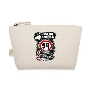 Treat Gently Traffic Sign 59 Birthday - Organic Pouch - nature - Front
