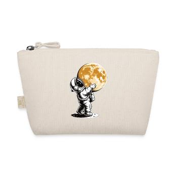 Astronaut umarmt Mond T-Shirt - Bio-Täschchen - Natur - Vorne