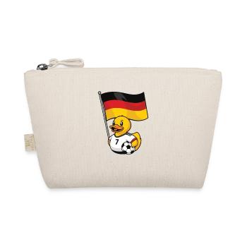 Deutschland Fußball Shirt für Fans - Bio-Täschchen - Natur - Vorne