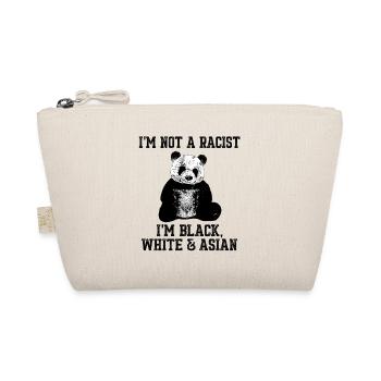 Je ne suis pas un panda raciste, noir, blanc asiatique, art - Trousse biologique - nature - Devant