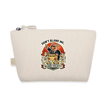 Blame Society Pig Cartoon Tee - Trousse biologique - nature - Devant