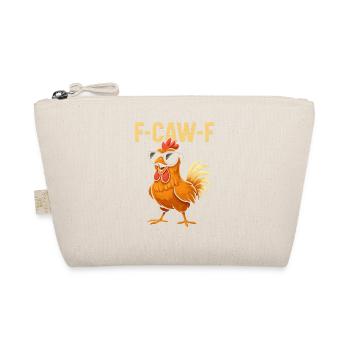 F-Caw-F Cooler Hahn Humor Spruch Lustig Tiere - Bio-Täschchen - Natur - Vorne