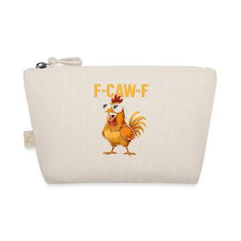 F-Caw-F Cooler Hahn Humor Spruch Lustig Tiere - Bio-Täschchen - Natur - Vorne