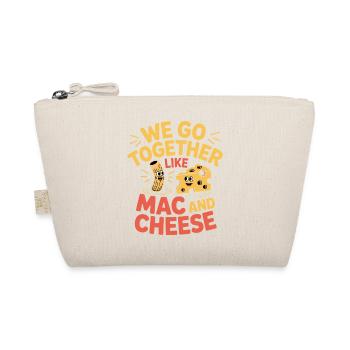 Mac and Cheese Best Friends Paar Design - Bio-Täschchen - Natur - Vorne