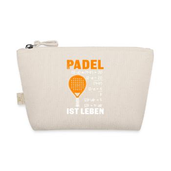 PADEL IS LIFE Padel game Padel Fun - Organic Pouch - nature - Front