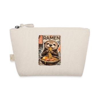 Ramen Otter Vintage Poster - Organic Pouch - nature - Front