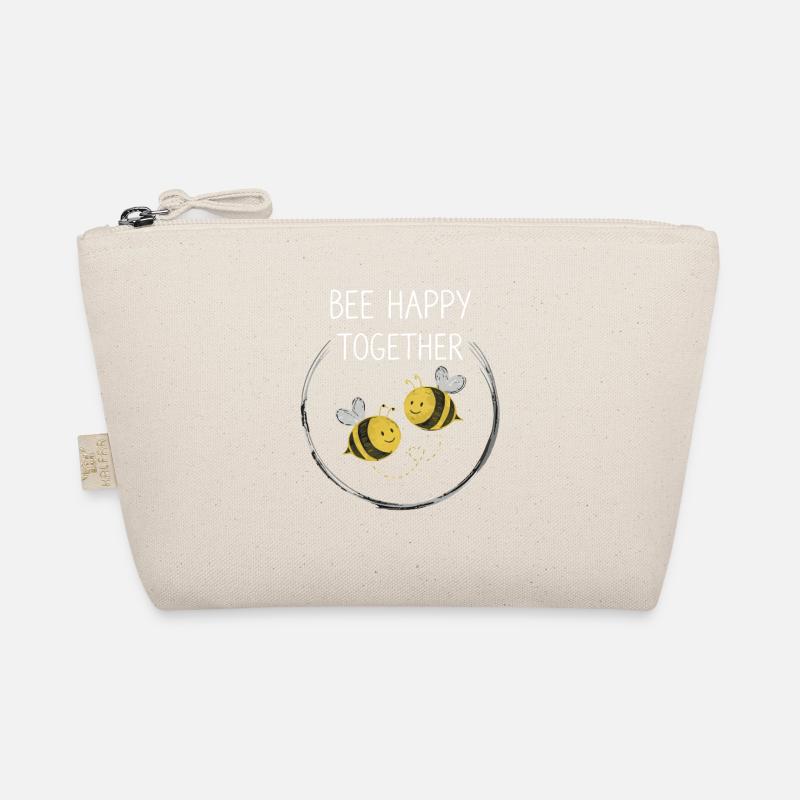 Bee Happy Together Bienen - Bio-Täschchen - Natur