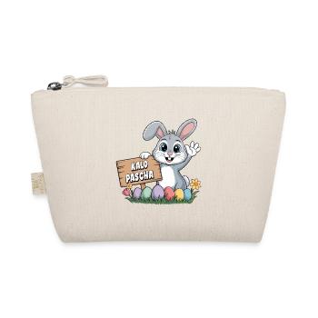 Kalo Pascha Osterhase Griechisches Ostern - Bio-Täschchen - Natur - Vorne