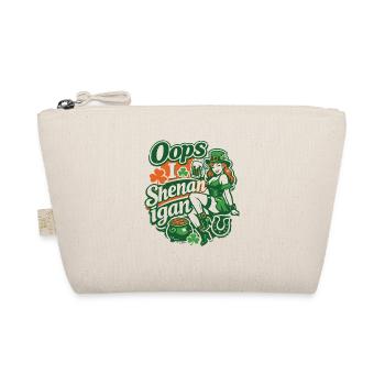 Oops I Shenan-igan Leprechaun St Patrick Girl - Bio-Täschchen - Natur - Vorne