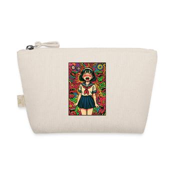 Monster Night Sailor Girl - Organic Pouch - nature - Front