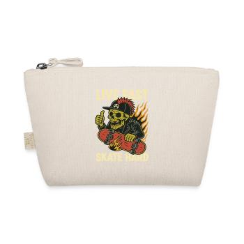 Live Quick Skate Hard Skull - Organic Pouch - nature - Front