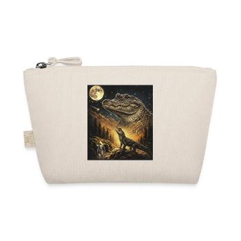 Moon Crocodile Forest Howl Moonlight - Organic Pouch - nature - Front