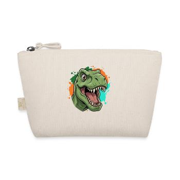 T-Rex Paint Splash Neon Print - Organic Pouch - nature - Front