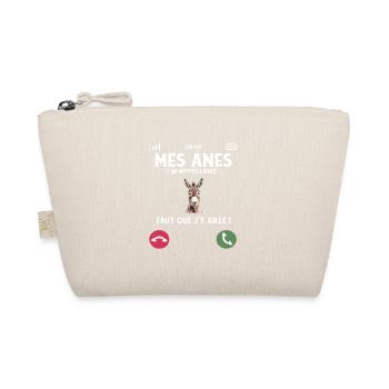 I don't have time my donkeys call me humor - Organic Pouch - nature - Front