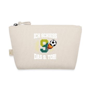 Ich Schiess 9. Tor Lustig 9. Geburtstag Fußball - Bio-Täschchen - Natur - Vorne