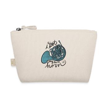 Aqua French Horn Tangle - Organic Pouch - nature - Front