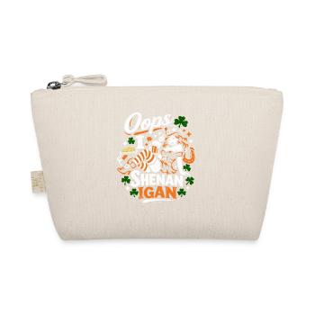 Oops I Shenanigan Leprechaun St Patrick's Girl - Organic Pouch - nature - Front