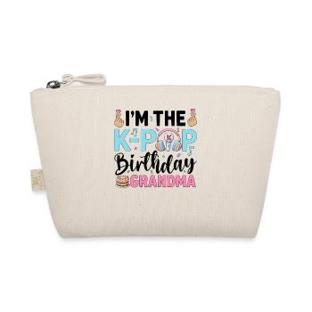 I'm The K-Pop Birthday Grandma - Organic Pouch - nature - Front