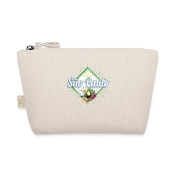 Sao Paulo in Brasilien Vintage Design mit Tukan - Bio-Täschchen - Natur - Vorne