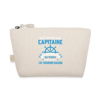 C’est Moi Le Capitaine Humour Voile Marin - Trousse biologique - nature - Devant