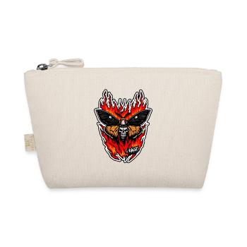 Flame Skull Moth Inferno - Organic Pouch - nature - Front