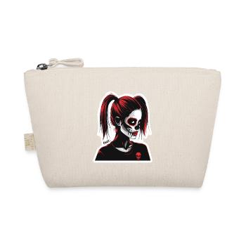 Punk Dia de Muertos Portrait - Organic Pouch - nature - Front