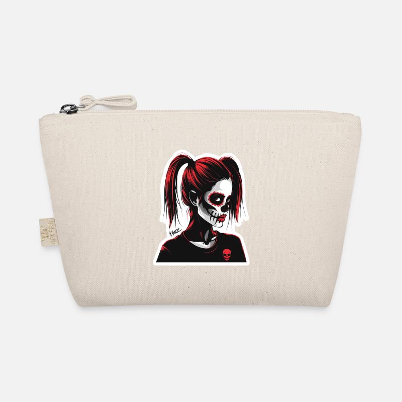 Punk Dia de Muertos Portrait Organic Pouch