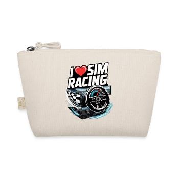 Ich liebe Sim Racing - Bio-Täschchen - Natur - Vorne