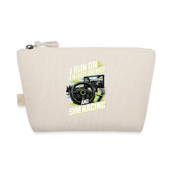I make a living from energy drinks and sim racing - Organic Pouch - nature - Front
