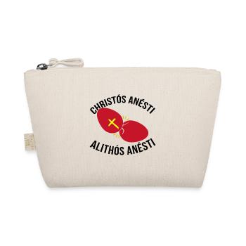 Greek Easter Christos Anesti Alithos Anesti - Organic Pouch - nature - Front