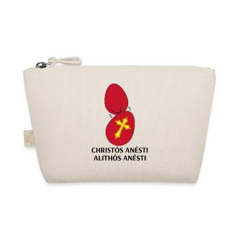 Christos Anesti Alithos Anesti Orthodoxes Ostern - Bio-Täschchen - Natur - Vorne